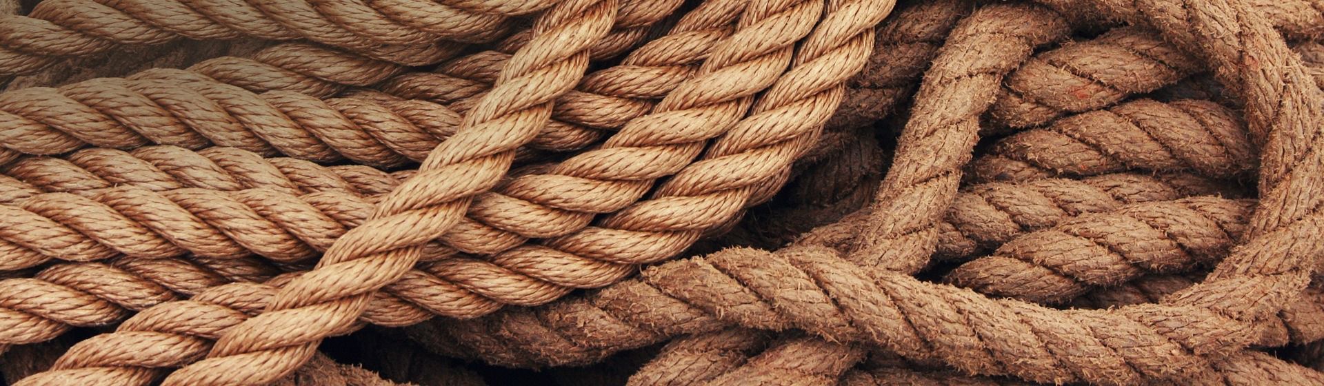 Braunes Seil in Nahaufname bild