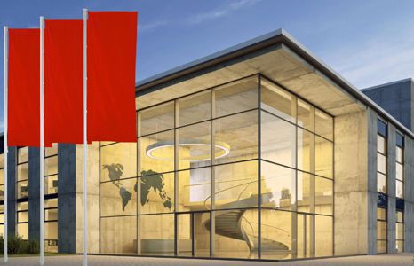 Produktbild kategorie betriebsausstattung aussenanlagen fahnenmasten flaggen teaser