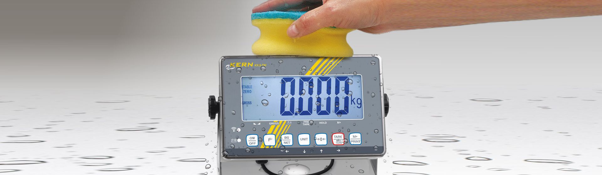 Display einer Kern IP Schutzwaage in Nahaufnahme bild