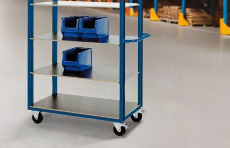 Produktbild kategorie betriebsausstattung regale regalwagen teaser