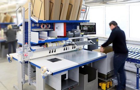 Produktbild kategorie betriebsausstattung verpackung packtische und regale teaser