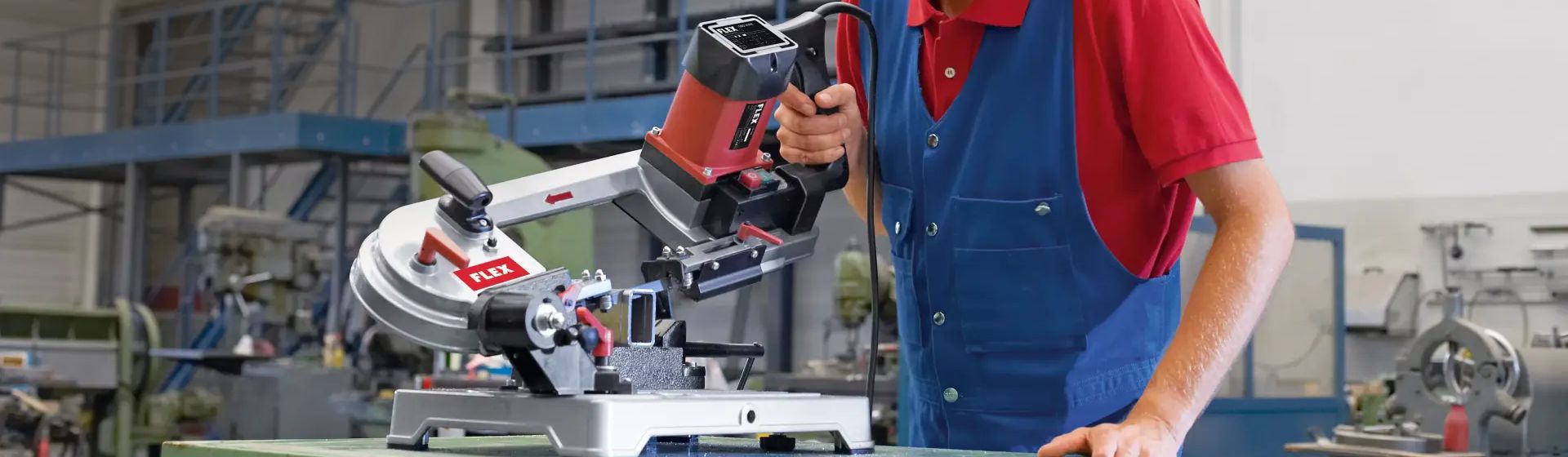 Flex Metallbandsäge im Einsatz bild