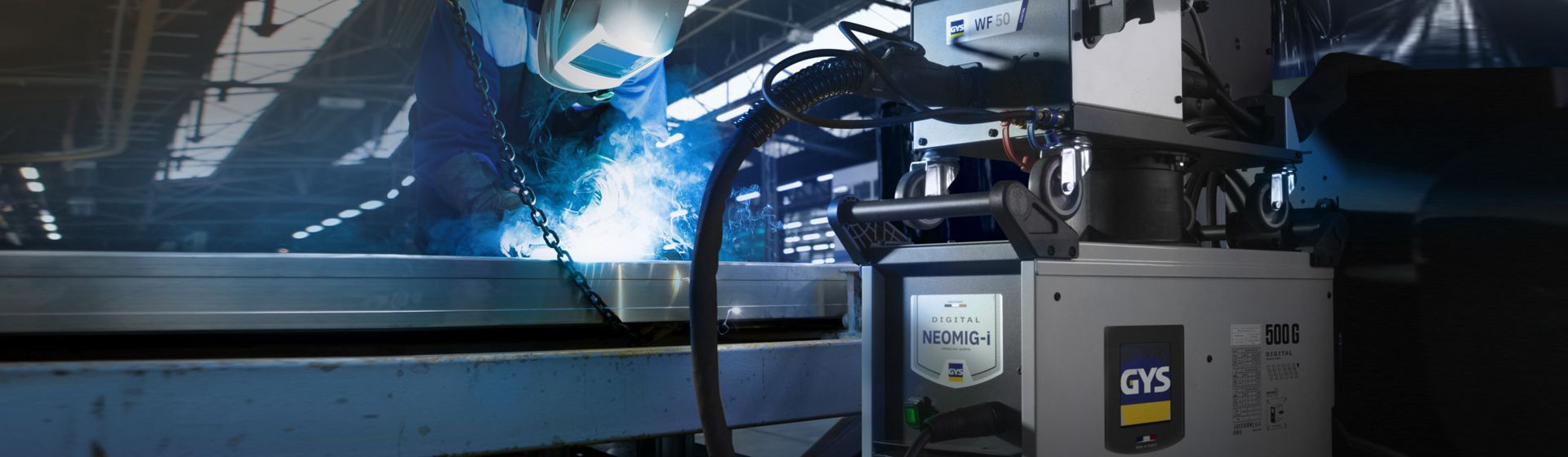 Gys MIG MAG Gerät in Aktion bild