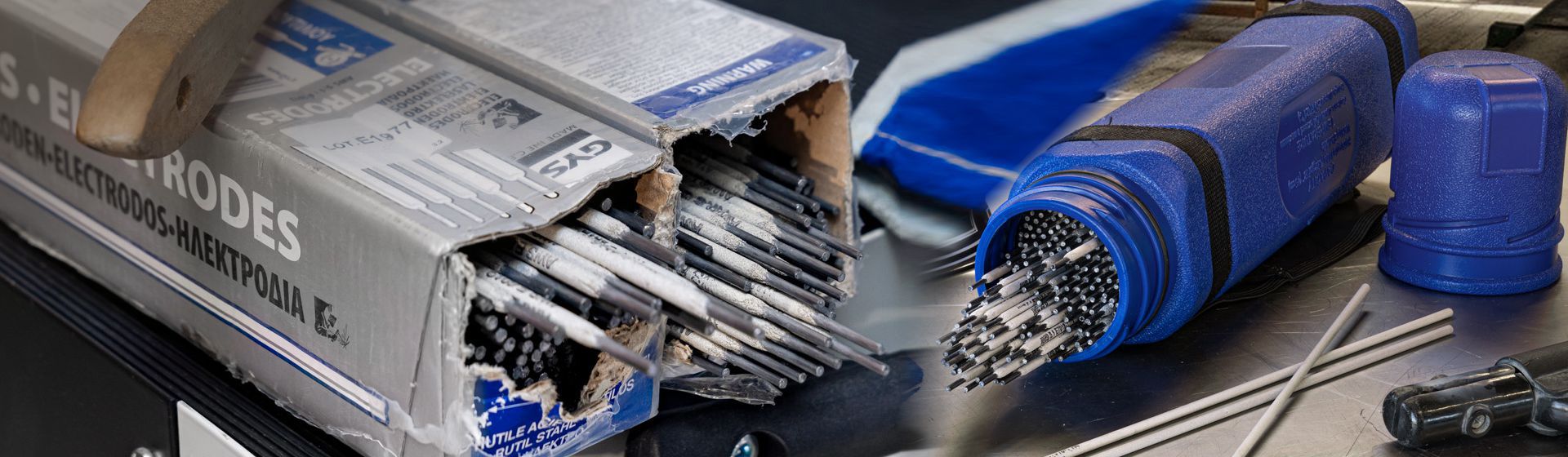 Gys Stabelektroden in Nahaufnahme bild