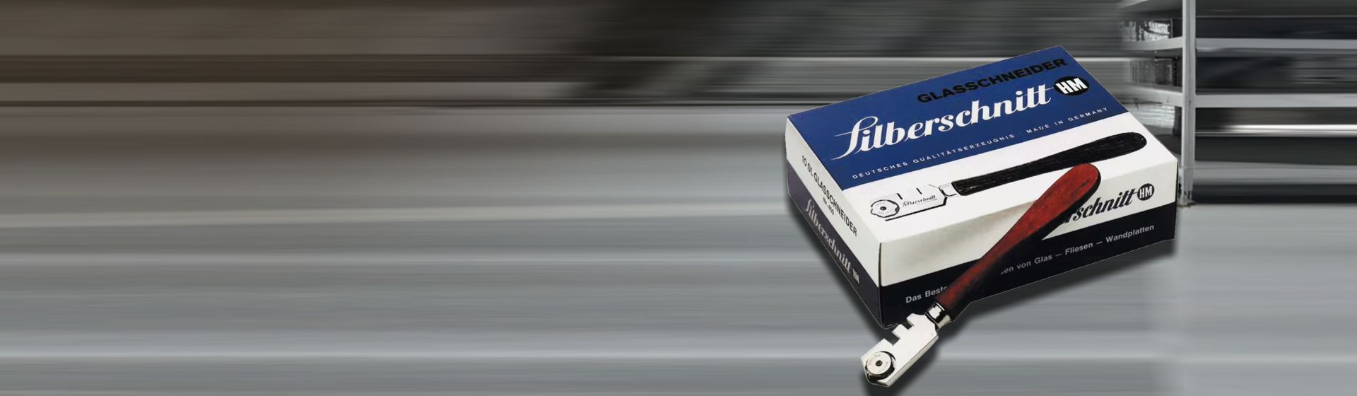 Glasschneider von Silberschnitt mit passendem Karton bild