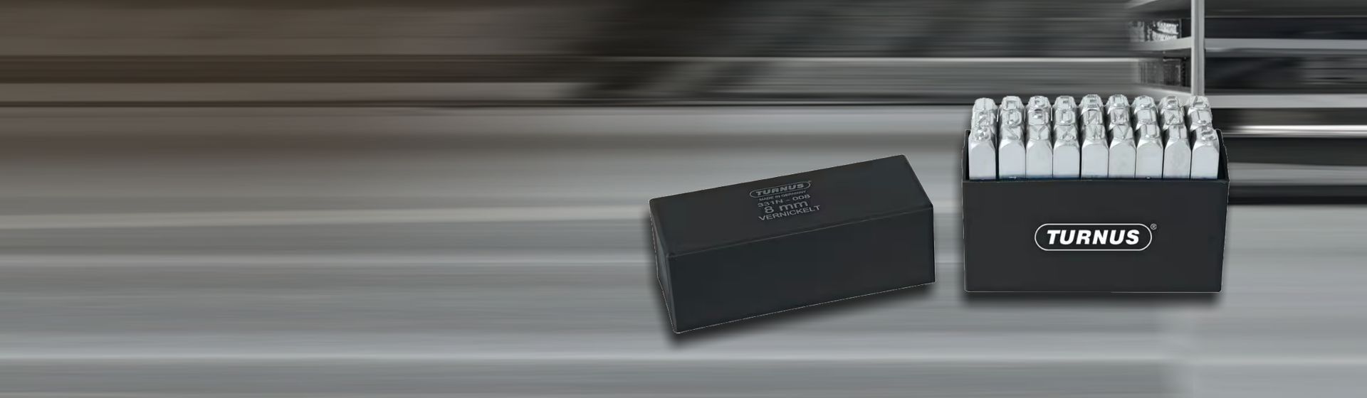 Turnus Schlagbuchstabensatz SH 2mm vernickelt bild