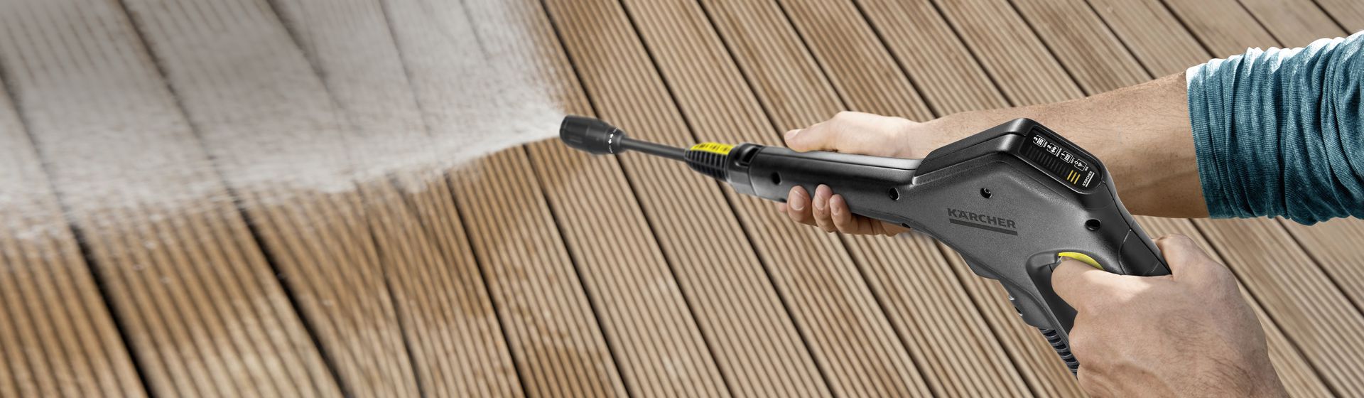 Produktbild Kärcher Hochdruckreiniger Pistole in Aktion