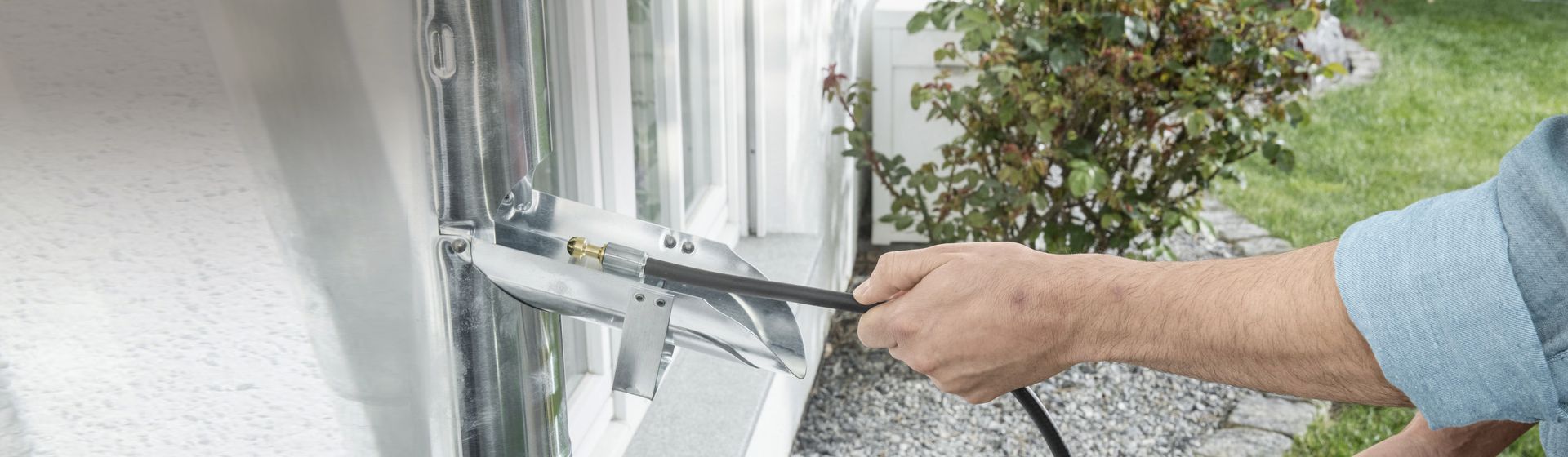 Kärcher Rohrreinigungsschlauch in Aktion bild