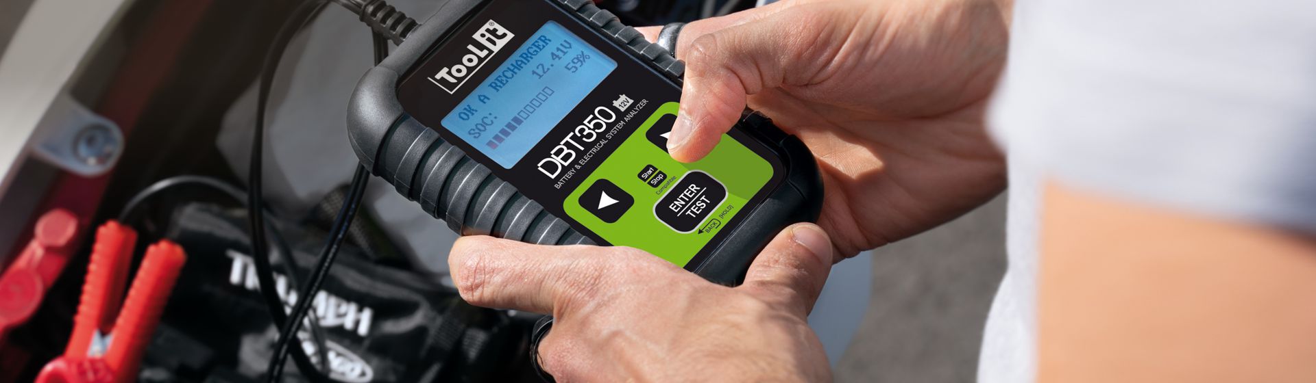 Gys Batterietester in Aktion bild