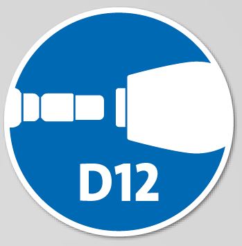 Icon in weiß-blau für den ränzle D12 Anschluss bild 5