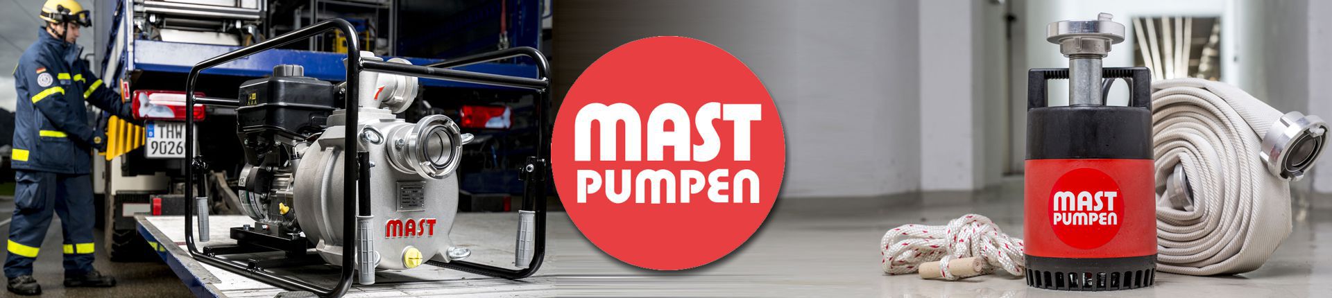 Bild Mast Abwassertauchpumpe und Mast Kellerentwässerungspumpe mit Zubehör