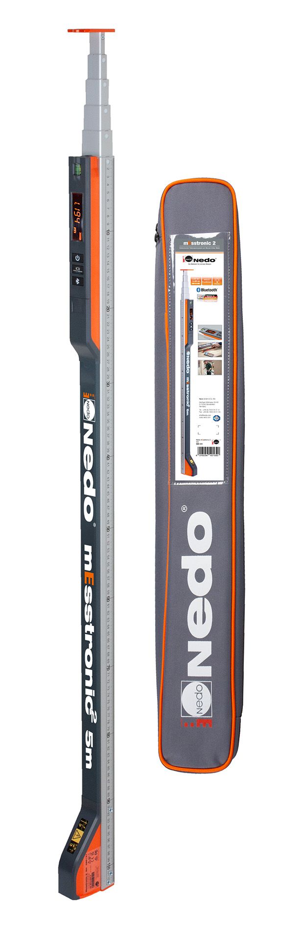 Produktbild Messtronic 2 1,04m - 5,00m mm/cm - Teilung Auflösung: 1 mm bild 2