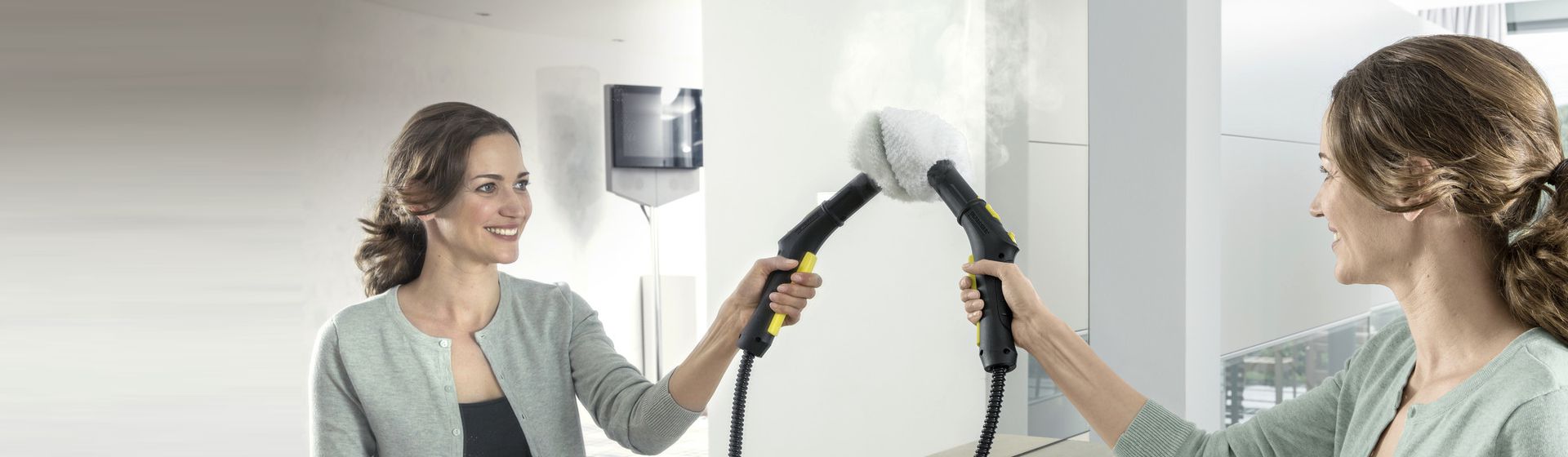 Kärcher Dampfreiniger in Aktion bild