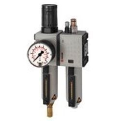 Produktbild Riegler Wartungseinheit Futura 2 teilig mit Metallbehälter BG4 G1 0,1 bis 1 bar VA