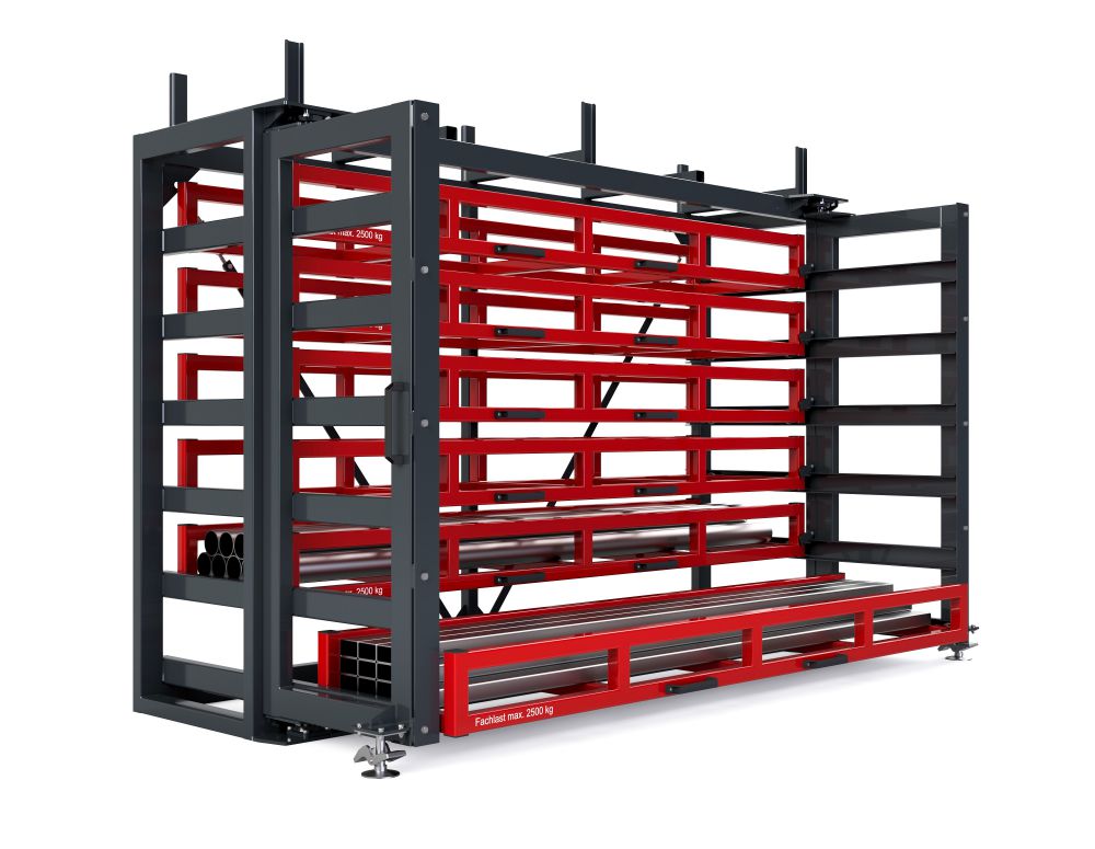 Produktbild RR Kassetten Schubfachregal Typ RKS-DS 600/7 3420x1140/1615x2460 mm RAL 3000 