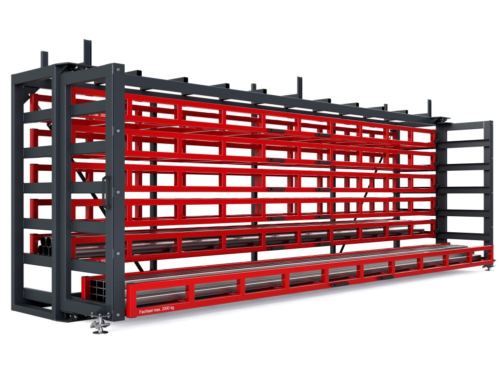 Produktbild RR Kassetten Schubfachregal Typ RKS-DM 800/7 6420x1340/2015x2460 mm RAL 3000