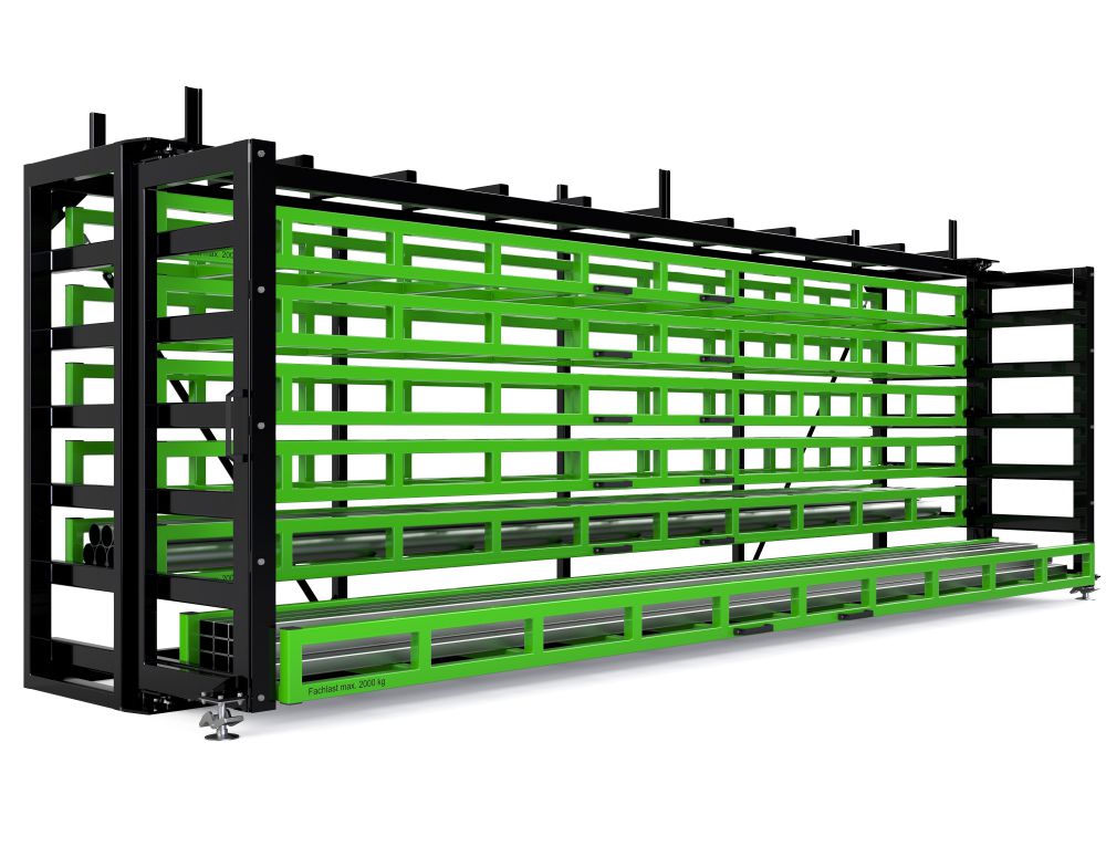 Produktbild RR Kassetten Schubfachregal Typ RKS-DM 600/7 6420x1140/1615x2460 mm RAL 6018