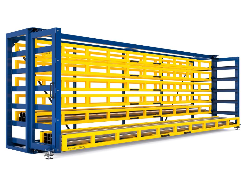 Produktbild RR Kassetten Schubfachregal Typ RKS-M 800/6 6420x1340/2015x2200 mm RAL 1023