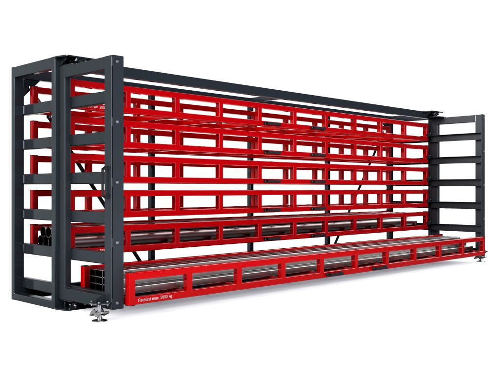 Produktbild RR Kassetten Schubfachregal Typ RKS-M 800/6 6420x1340/2015x2200 mm RAL 3000