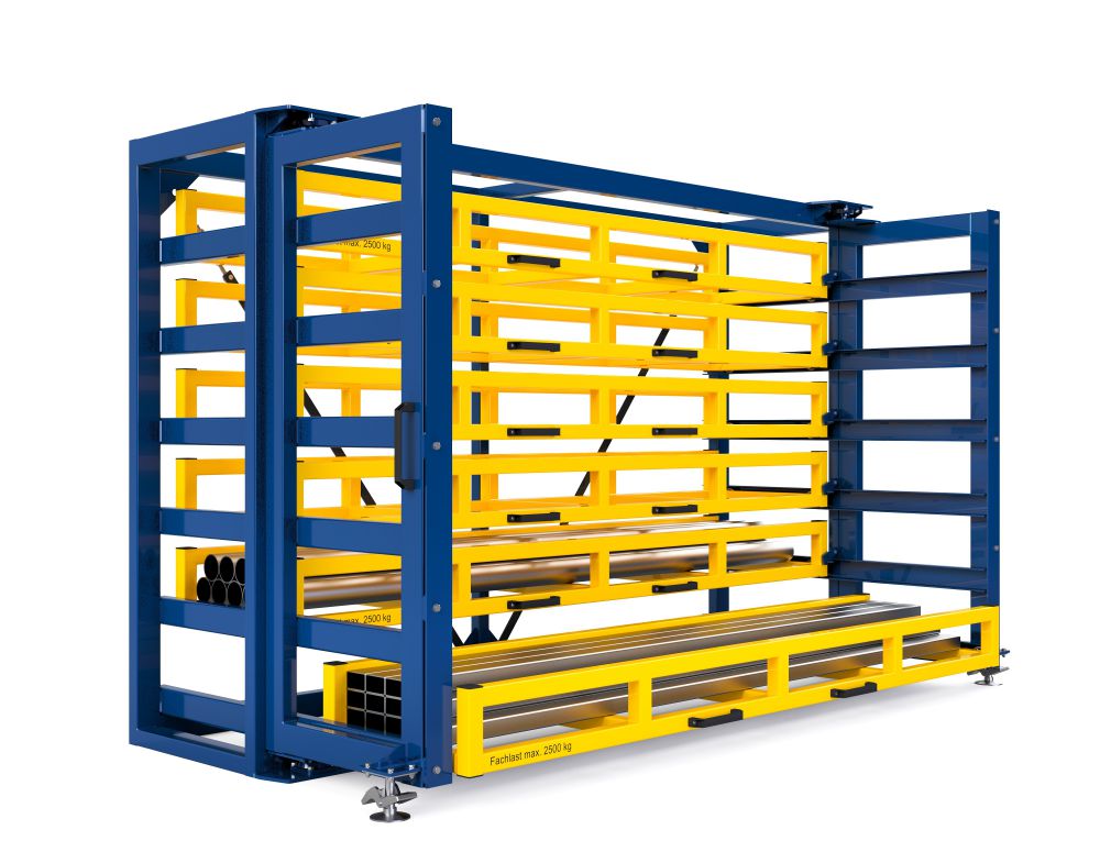 Produktbild RR Kassetten Schubfachregal Typ RKS-S 600/6 3420x1140/1615x2200 mm RAL 1023