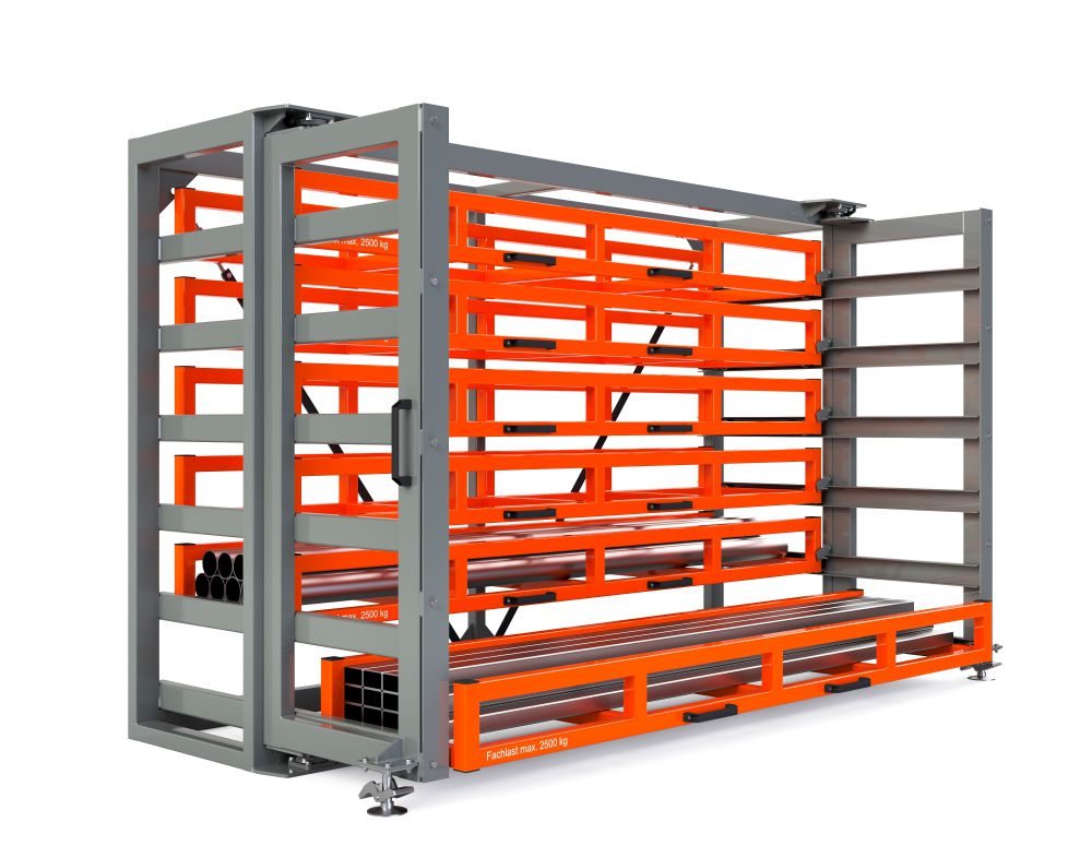 Produktbild RR Kassetten Schubfachregal Typ RKS-S 600/6 3420x1140/1615x2200 mm RAL 2004