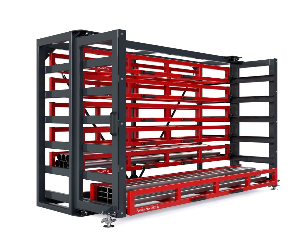 Produktbild RR Kassetten Schubfachregal Typ RKS-S 600/6 3420x1140/1615x2200 mm RAL 3000