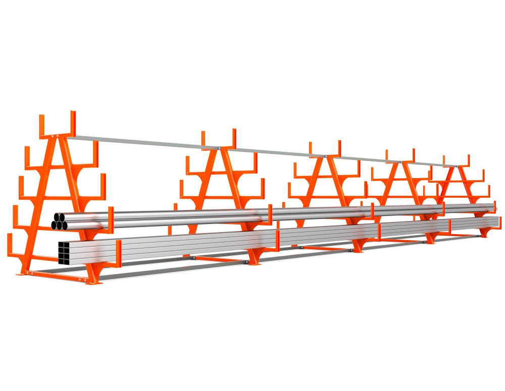 Produktbild Schwerlast Kragarmregal RRK-L 600/4 RAL 2004 / RAL 7005