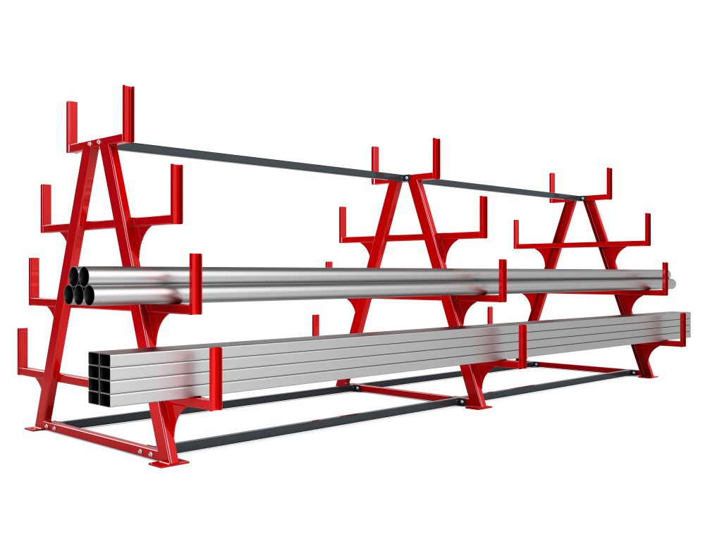 Produktbild RR Schwerlast Kragarmregal Typ RRK-M 600-3 5290 x 2510 x 1950 mm RAL 3000