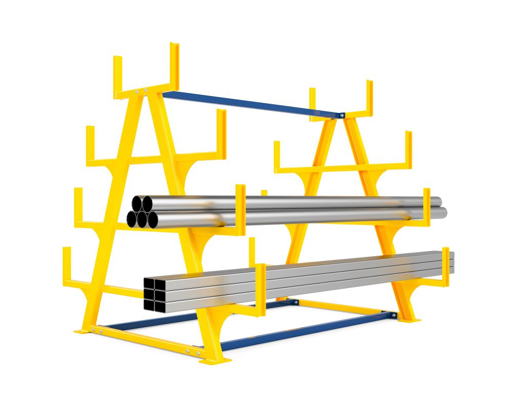 Produktbild RR Schwerlast Kragarmregal Typ RRK-S 400-3 2230 x 2110 x 1950 mm RAL 1023