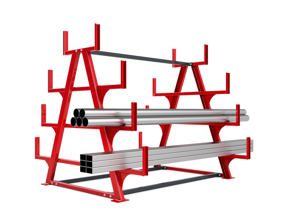 Produktbild RR Schwerlast Kragarmregal Typ RRK-S 400-3 2230 x 2110 x 1950 mm RAL 3000