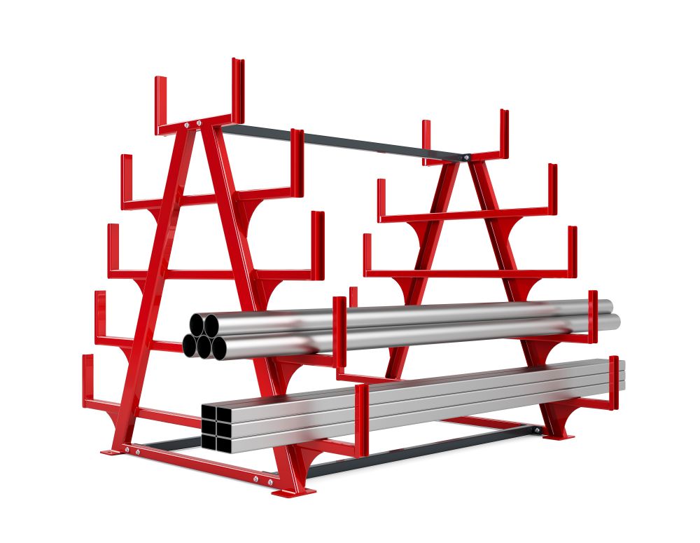Produktbild RR Schwerlast Kragarmregal Typ RRK-S 600-4 2230 x 2795 x 2300 mm RAL 3000 