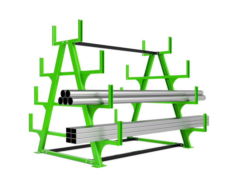 Produktbild RR Schwerlast Kragarmregal Typ RRK-S 600-3 2230 x 2510 x 1950 mm RAL 6018