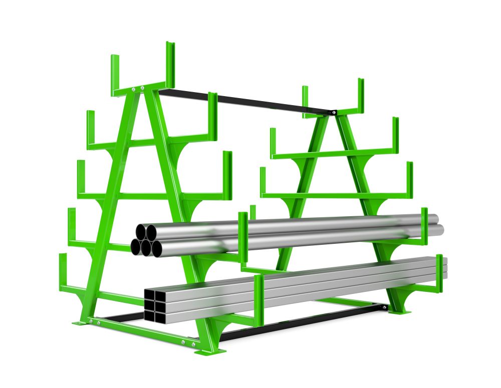 Produktbild RR Schwerlast Kragarmregal Typ RRK-S 600-4 2230 x 2795 x 2300 mm RAL 6018