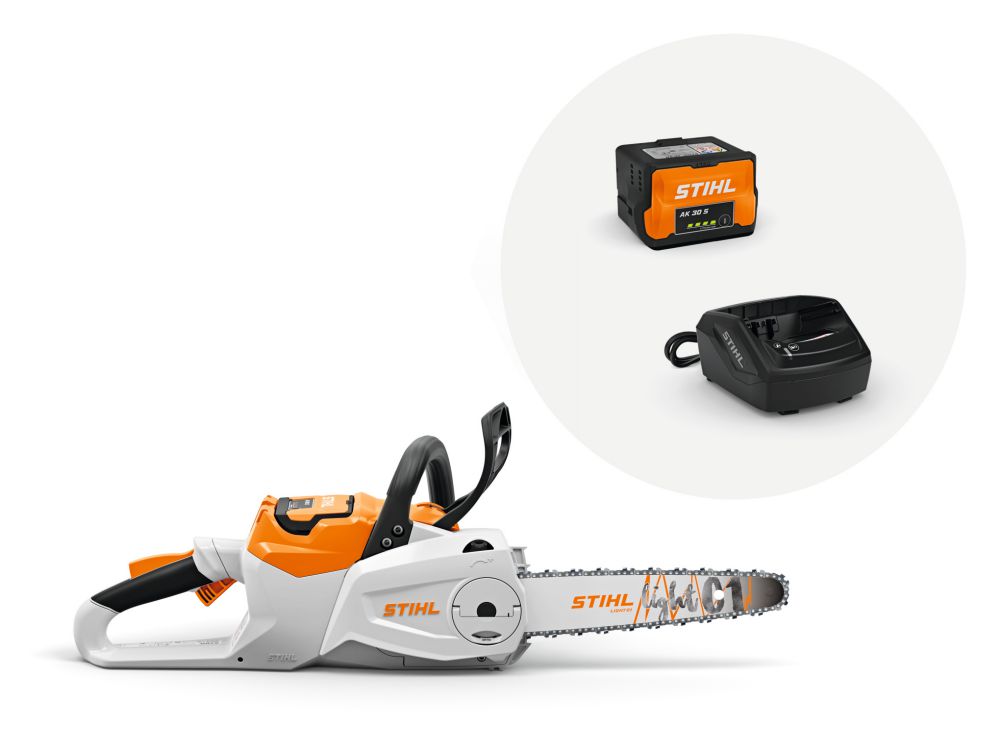 Produktbild STIHL Akku Kettensäge MSA 80 C-B mit Akku AK 30 S und Ladegerät AL 101