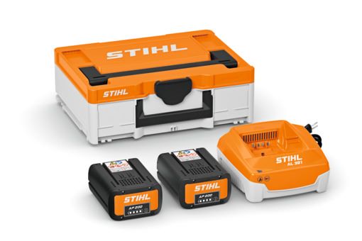 Produktbild STIHL Power-Box 1 mit 2x Akku AP 200 S und Ladegerät AL 301