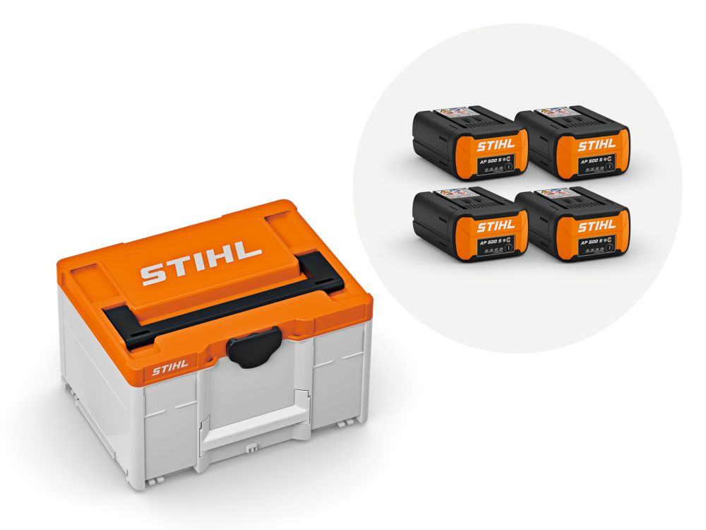 Produktbild STIHL Power Box 4 mit 4x AP 500 S