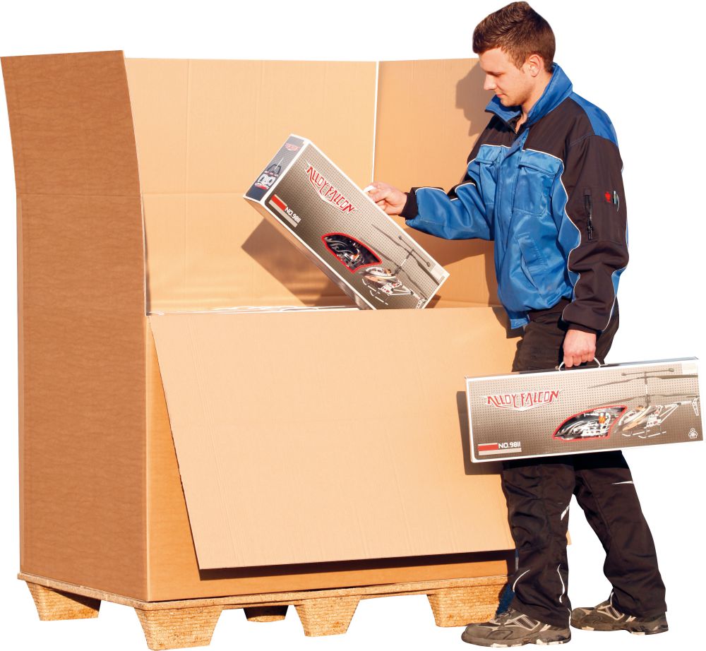 Produktbild Trans-Pak Palettencontainer 2wel., VE5,  1180x780x1065mm, Q 2.4BC