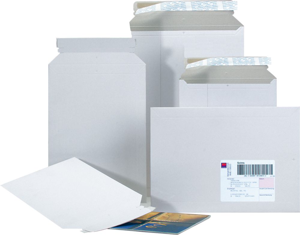 Produktbild Trans-Pak Vollpapp-Versandtasche VE100, 175x250mm, A5, 500g/qm