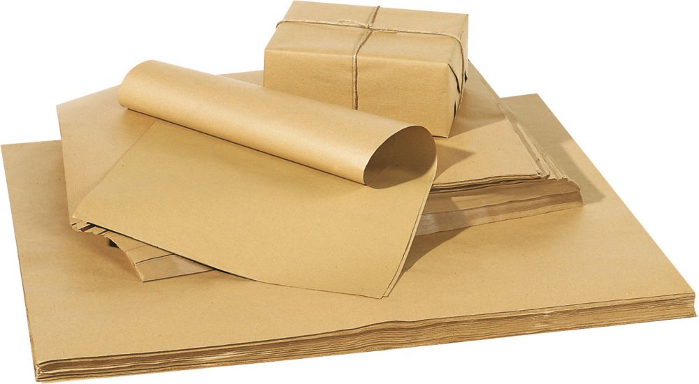 Produktbild Trans-Pak Packpapier 25KG, Zuschnitt,  50x75cm,  80g/qm,  braun