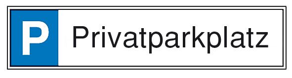 Produktbild Parkplatzs.Privatpark Aluminium geprägt