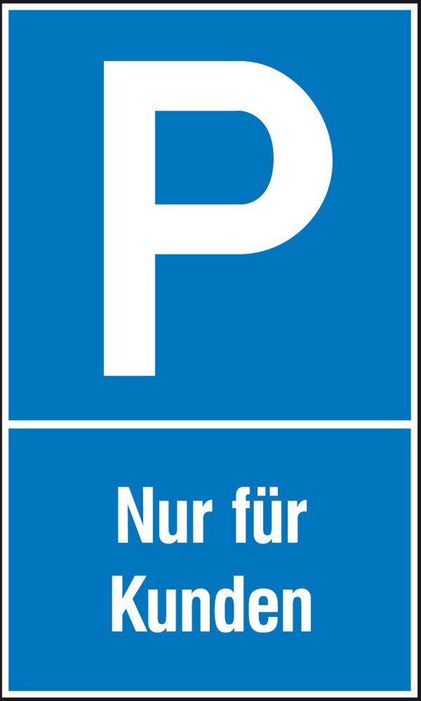 Produktbild Parkplatzs. Nur f. Kund. Kunststoff (Polystyrol)