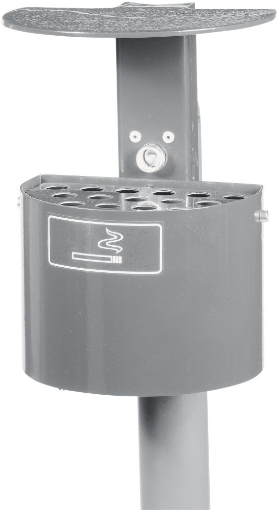 Produktbild Renner Halbr.ascher m. Abdeckh. inkl.Aufkleber anthrazit-eisenglimmer