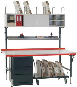 Produktbild Huedig und Rocholz Regalsystem f. Packtische1762x243x330mm bild 2