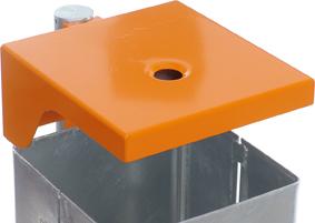 Produktbild Renner Abfallsammler 50L vzk.+pulverb.,m.Ascher OR bild 3