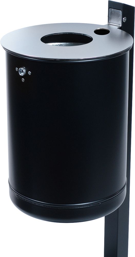 Produktbild Renner Abfallsammler 50L schwarzinkl.Pfosten