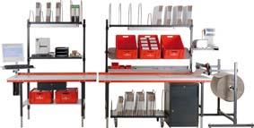 Produktbild Huedig und Rocholz Pack- und Arbeitstisch mit Waage stufenlos höhenverstellbar 690–960 mm bild 2