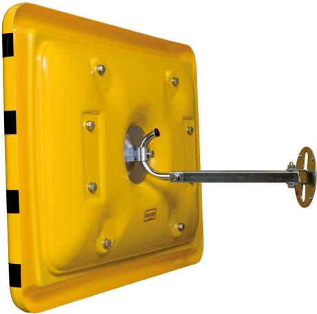 Produktbild Dancop Industriespiegel gelb/schwarz 30x50 cm bild 3