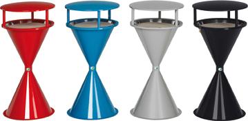 Produktbild Var- Kunststoff Standascher mit Dach verkehrsrot