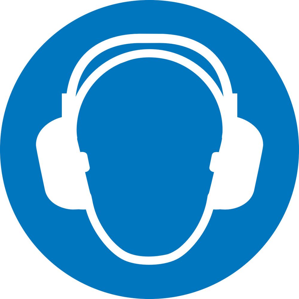 Produktbild Gebotsschild Fol Gehörschutz D50mm 6St.