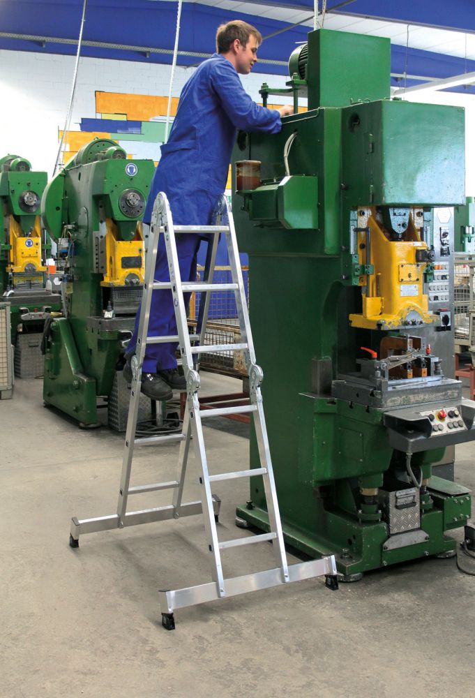 Produktbild Günzburger Vielzweckleiter Alu 2x2/2x3 Sprossen bild 1